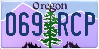 OR license plate 069RCP