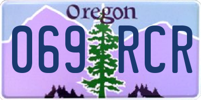OR license plate 069RCR