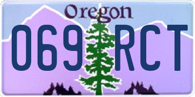 OR license plate 069RCT
