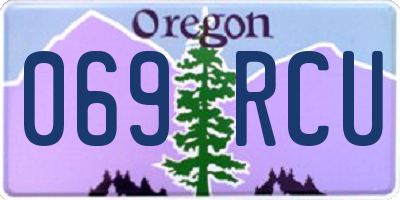 OR license plate 069RCU