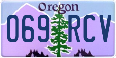 OR license plate 069RCV
