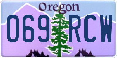 OR license plate 069RCW
