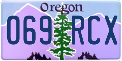 OR license plate 069RCX