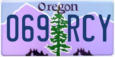 OR license plate 069RCY