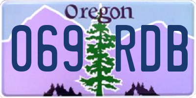 OR license plate 069RDB