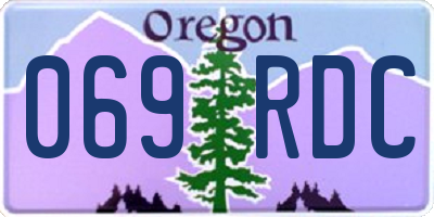 OR license plate 069RDC