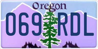 OR license plate 069RDL