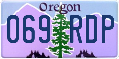 OR license plate 069RDP