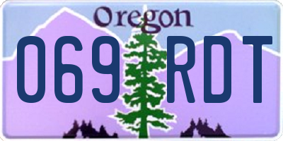 OR license plate 069RDT