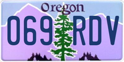 OR license plate 069RDV