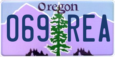 OR license plate 069REA