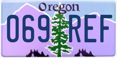 OR license plate 069REF