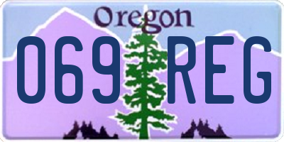 OR license plate 069REG