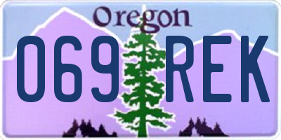 OR license plate 069REK