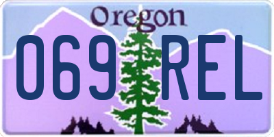 OR license plate 069REL