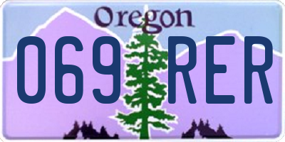 OR license plate 069RER