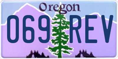 OR license plate 069REV