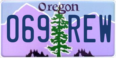 OR license plate 069REW