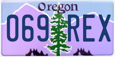 OR license plate 069REX