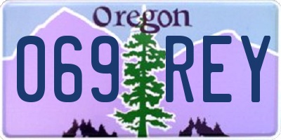OR license plate 069REY