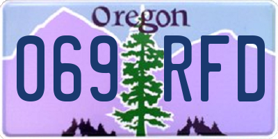 OR license plate 069RFD
