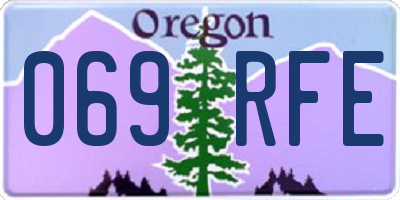 OR license plate 069RFE