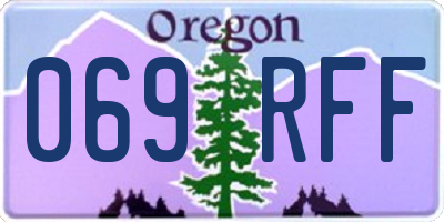 OR license plate 069RFF