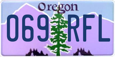 OR license plate 069RFL