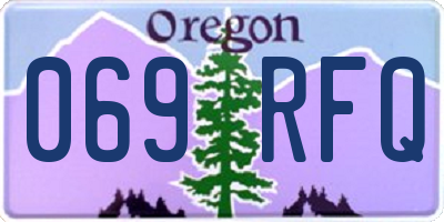 OR license plate 069RFQ