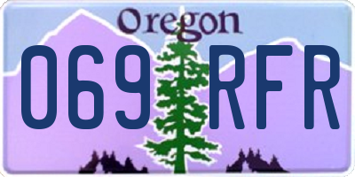 OR license plate 069RFR