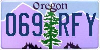 OR license plate 069RFY