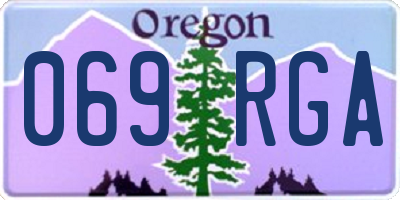OR license plate 069RGA