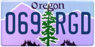 OR license plate 069RGD
