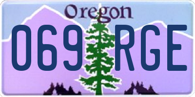 OR license plate 069RGE