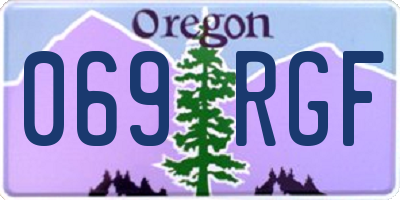 OR license plate 069RGF