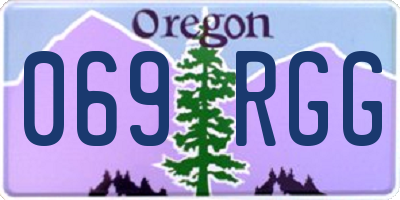 OR license plate 069RGG