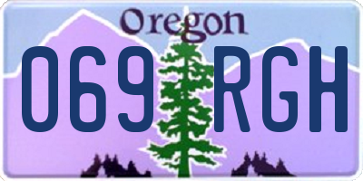 OR license plate 069RGH