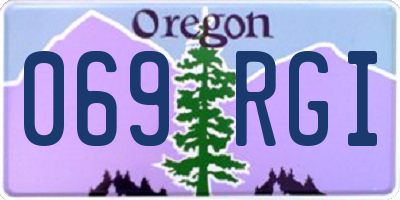 OR license plate 069RGI