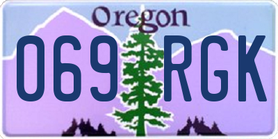 OR license plate 069RGK