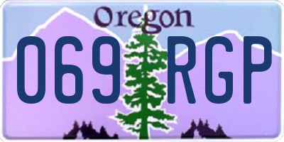 OR license plate 069RGP