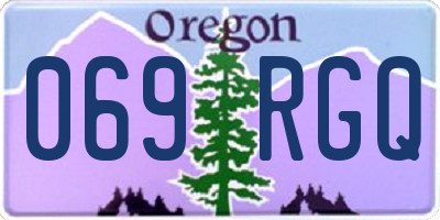 OR license plate 069RGQ