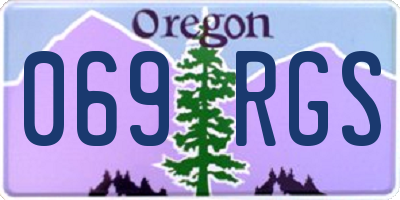 OR license plate 069RGS