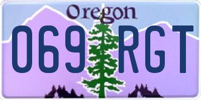 OR license plate 069RGT