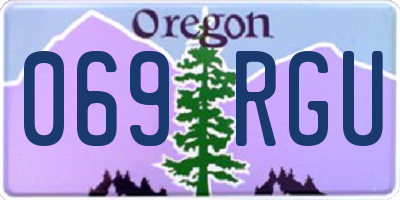 OR license plate 069RGU