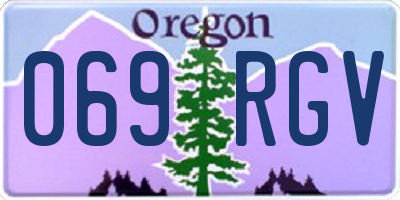 OR license plate 069RGV