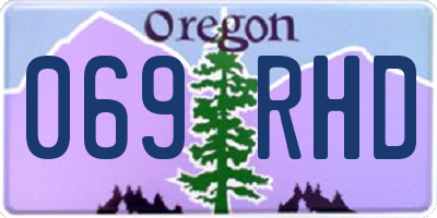 OR license plate 069RHD