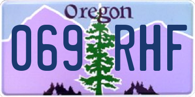 OR license plate 069RHF