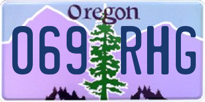 OR license plate 069RHG