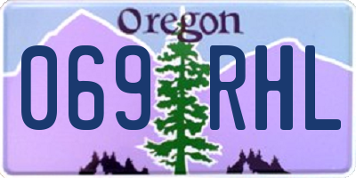 OR license plate 069RHL