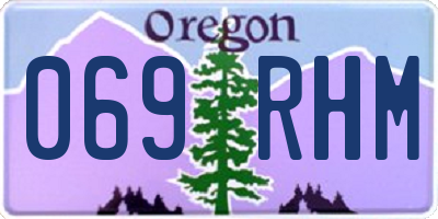 OR license plate 069RHM